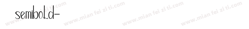 金萱那提 semibold字体转换